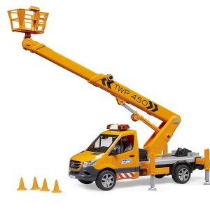 Bruder – MB Sprinter with work platform and Light + Sound Module (02679) – Gratis frakt v:6512696