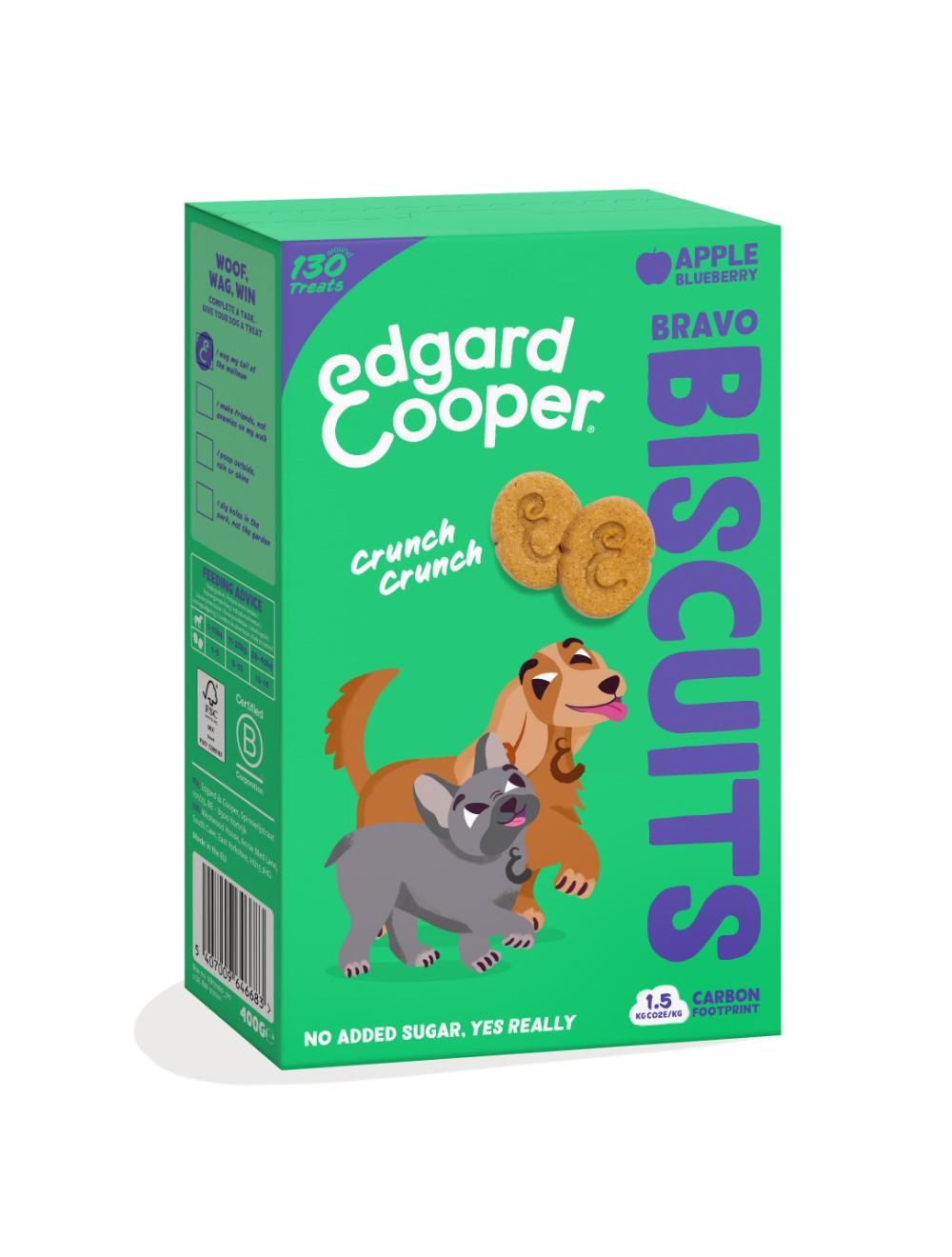 Edgard Cooper - Bravo Dog Biscuits - Apple - 400g v:6975693
