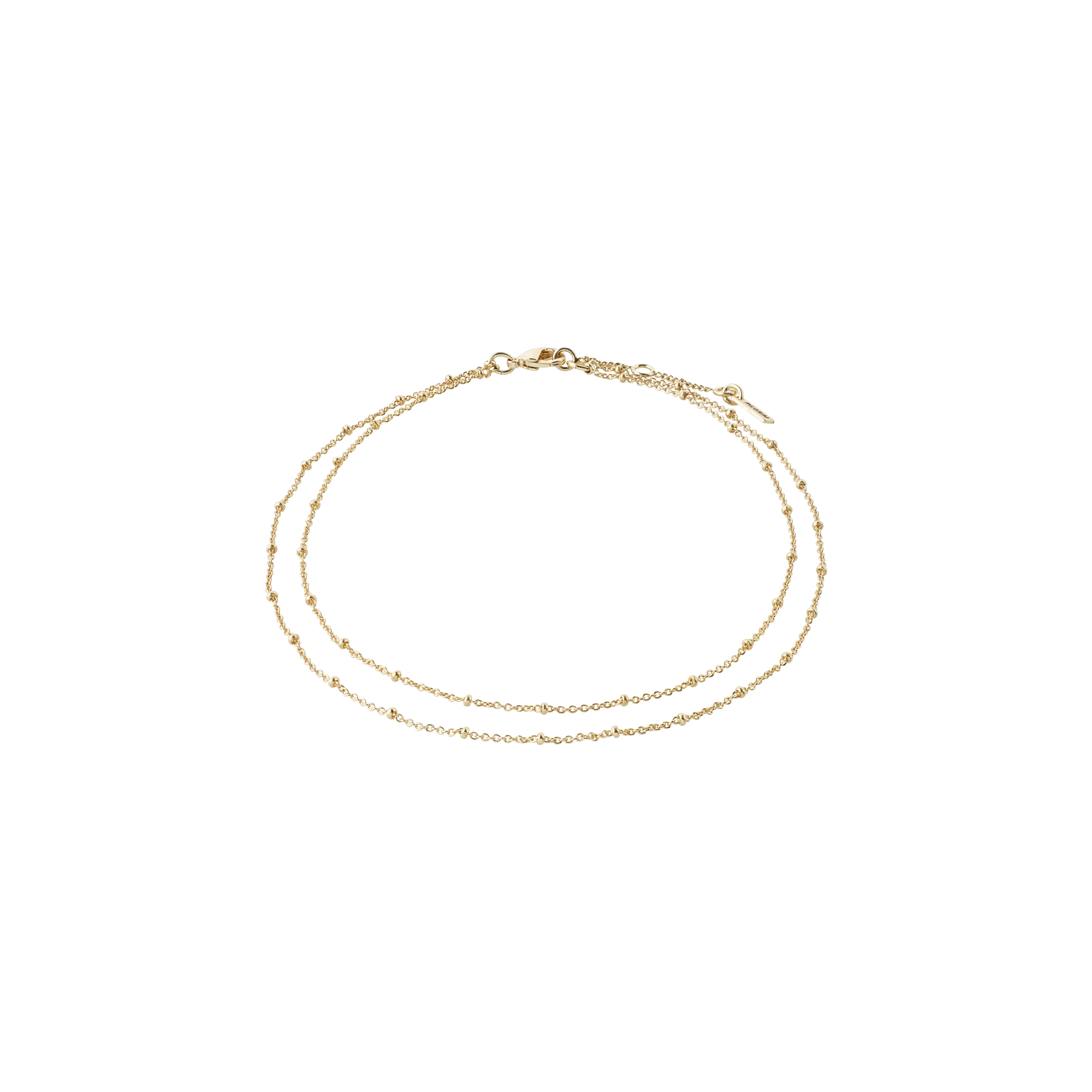PILGRIM - ELKA Ankle Chain 2-in-1 - Gold - 25 + 3 cm v:8437042