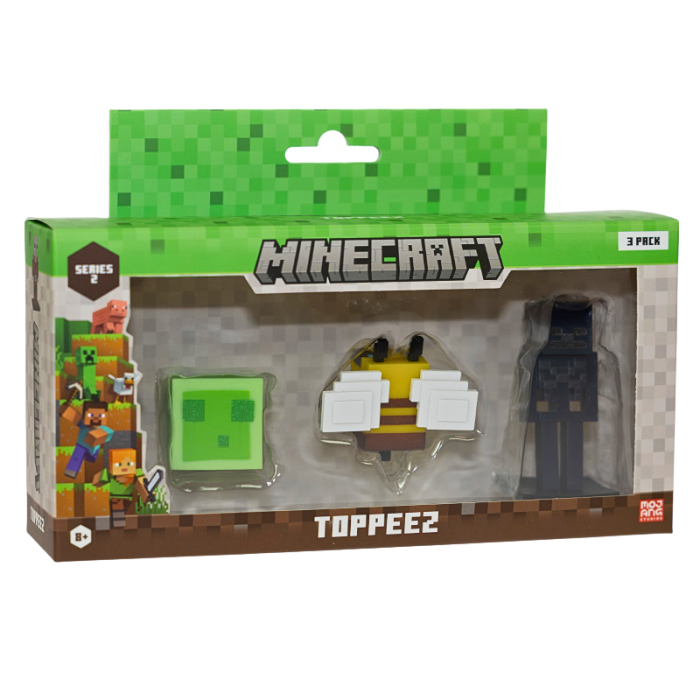 Minecraft – 3D 6 cm Figure 3 pack S2 – Slime, Bee og Wither Skeleton – Slime, Bee og Wither Skeleton – Minecraft v:7705981 Minecraft – 3D 6 cm Figure 3 pack S2 – Slime, Bee og Wither Skeleton – Slime, Bee og Wither Skeleton – Minecraft v:7705981
