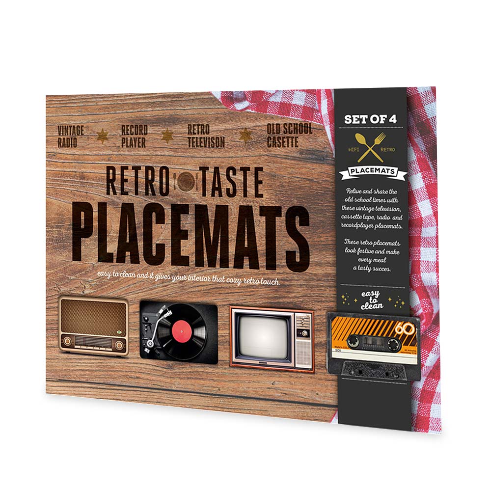 Mikamax - Retro Placemats - Set of 4 v:3176147
