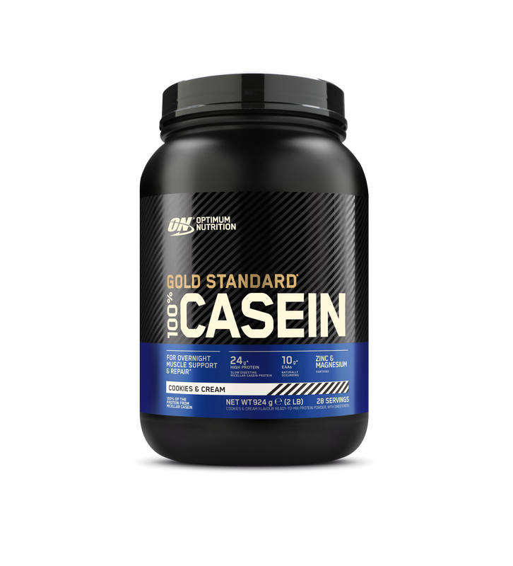 Optimum Nutrition - 100% Gold Standard Casein - Cookies and Cream -924g - 2LB - Gratis frakt v:2089632