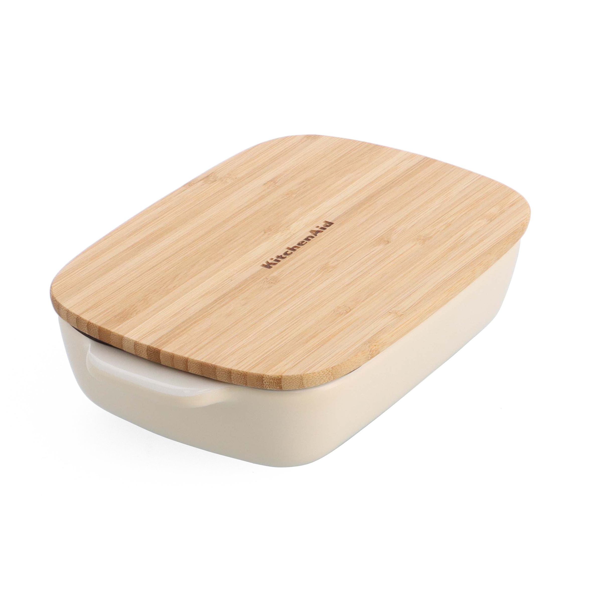 KitchenAid - Small Baker with Lid - Almond Cream v:2826364