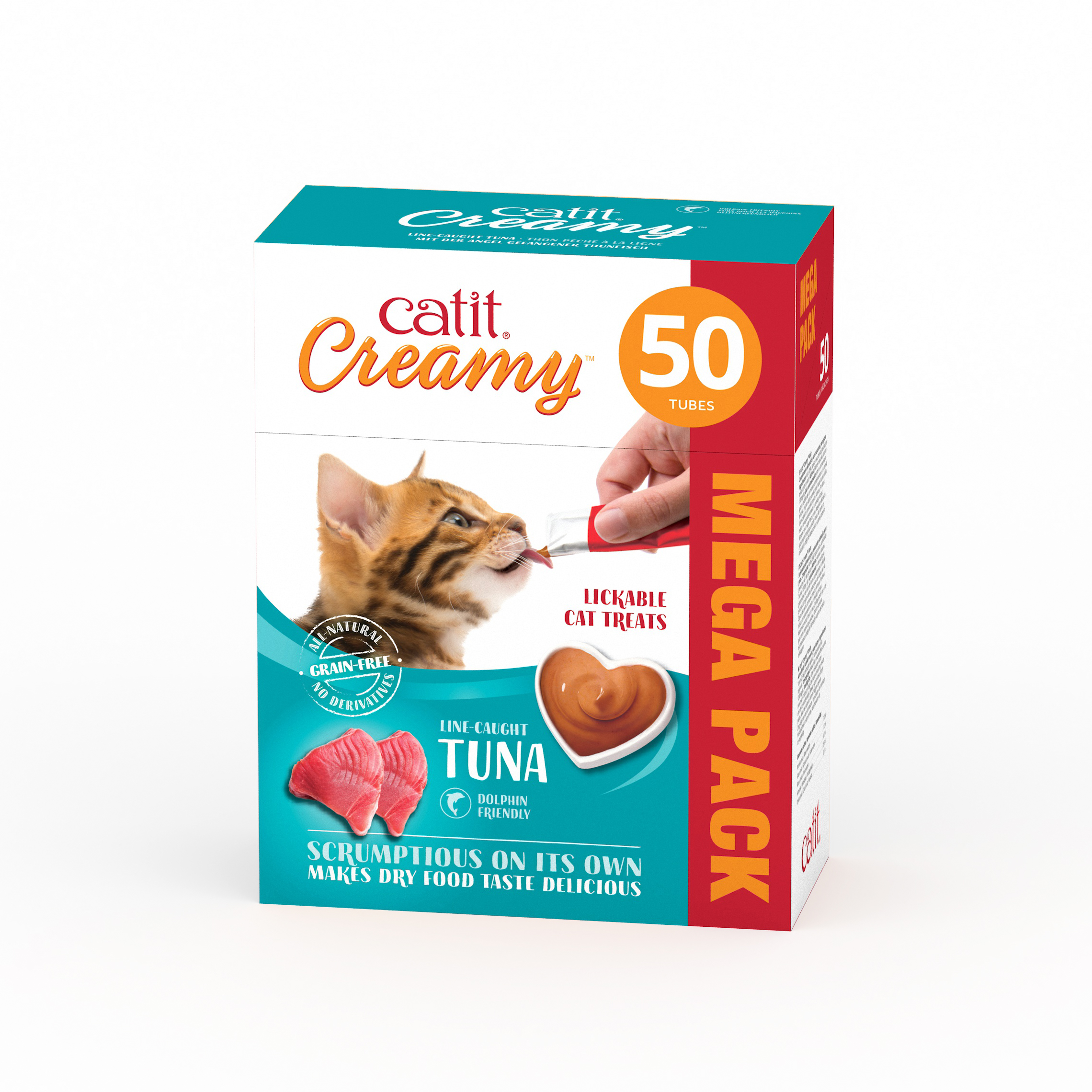 Catit – Creamy Premium Treat for Cats – Tuna – Mega Pack (50x10g) v:7551003 Catit – Creamy Premium Treat for Cats – Tuna – Mega Pack (50x10g) v:7551003