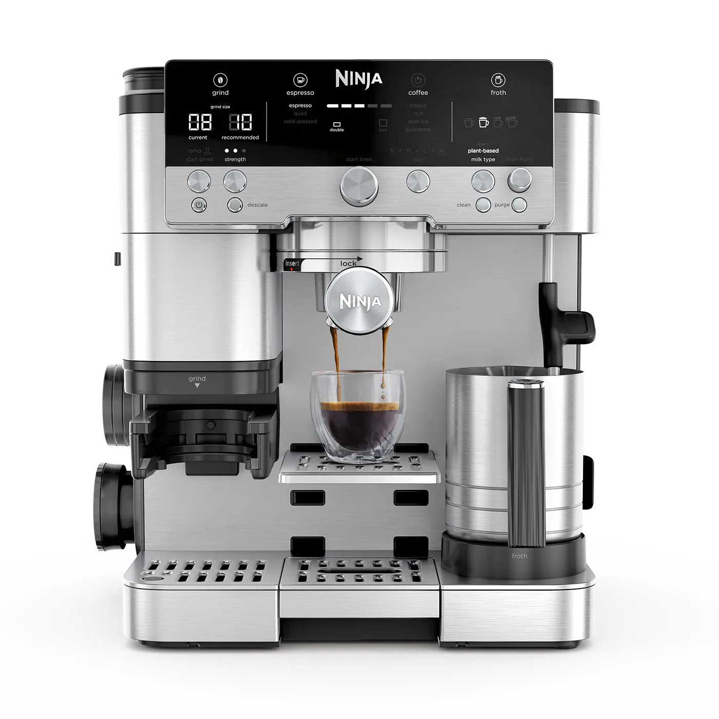 Ninja - Luxe Café Premier Espressomaskin ES601EU - Bean-to-Cup med Kvern & Automatisk Skummer - Gratis frakt v:4910020