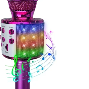 Party Fun Lights – Karaoke microphone with speaker – Pink (605601) v:5475204