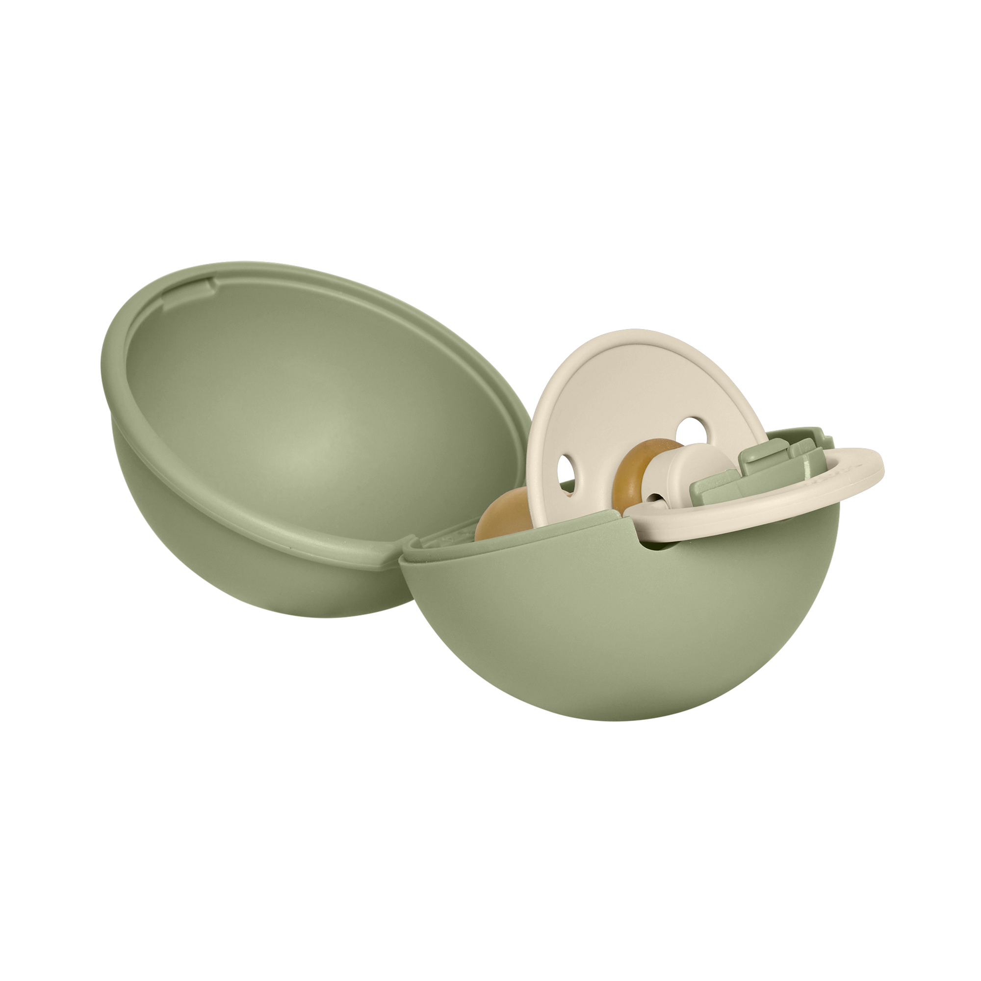BIBS – Colour Pacifier Round Latex & Pacifier Case Mini – Ivory / Sage – Size 1 v:1706779 BIBS – Colour Pacifier Round Latex & Pacifier Case Mini – Ivory / Sage – Size 1 v:1706779