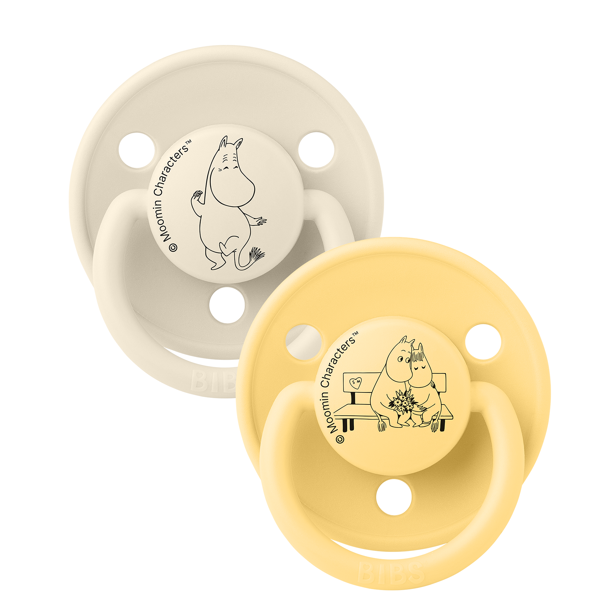 BIBS – BIBS x Moomins Pacifier De Lux Moomintroll 2 PACK – Silicone Ivory/Pale Butter – Onesize v:2877435 BIBS – BIBS x Moomins Pacifier De Lux Moomintroll 2 PACK – Silicone Ivory/Pale Butter – Onesize v:2877435