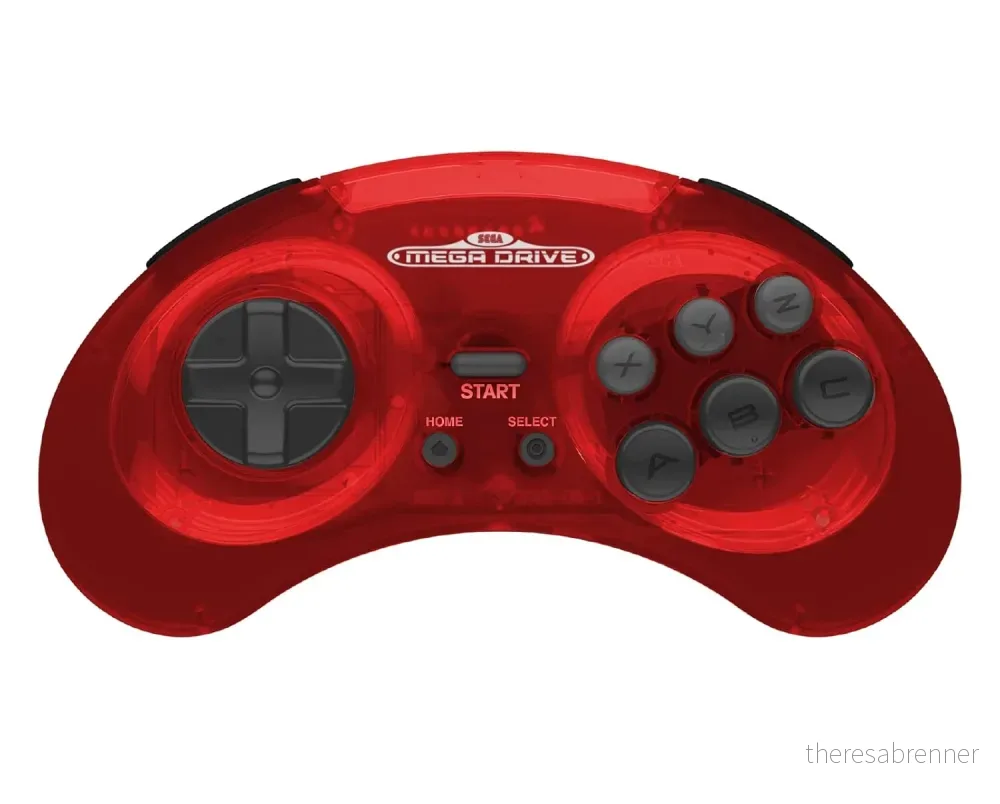 Retro-Bit - SEGA MD 2.4G Crimson Red v:7156443