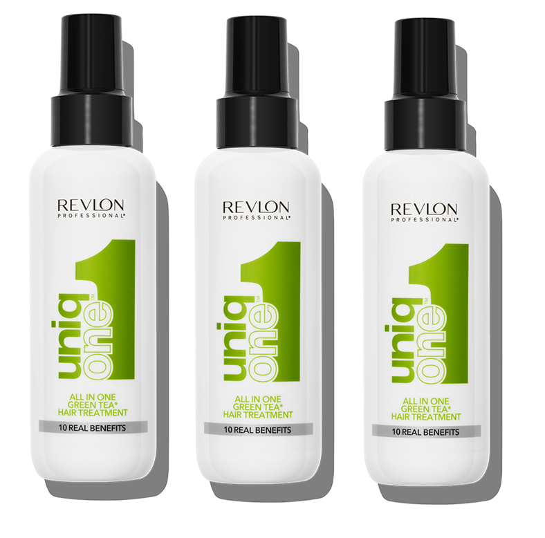 Uniq One - 3 x All in One Green Tea Hair Treatment 150 ml - 450 v:3458592