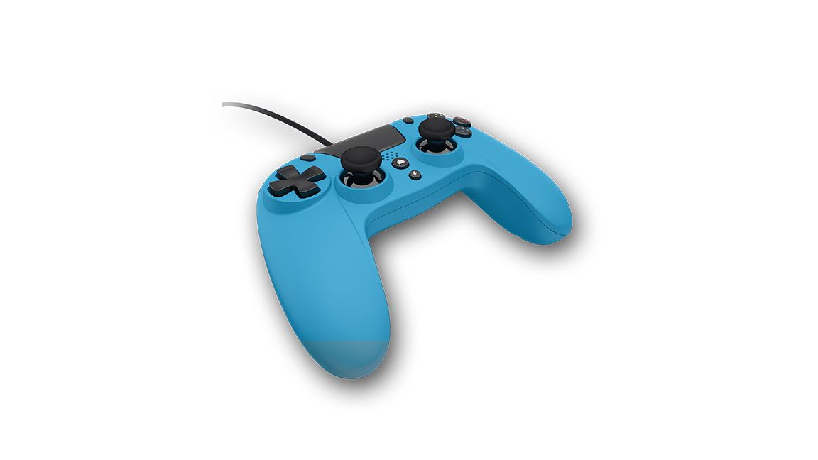 Gioteck Playstation 4 VX-4 Wired Controller (Blue) - PlayStation 4 - Blue - Engelsk - Standard v:3020694