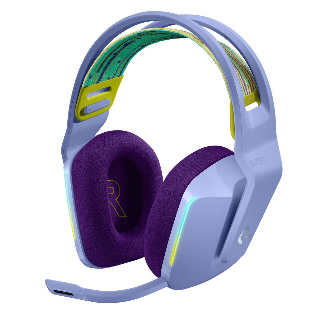 Logitech - G733 LIGHTSPEED Headset - LILAC - 2.4GHZ - Lilac - Gratis frakt v:5076903