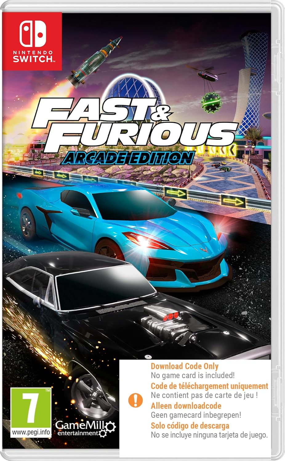 Fast and Furious: Arcade Edition (Code in Box) - Nintendo Switch - Engelsk - Code in a Box v:1115444