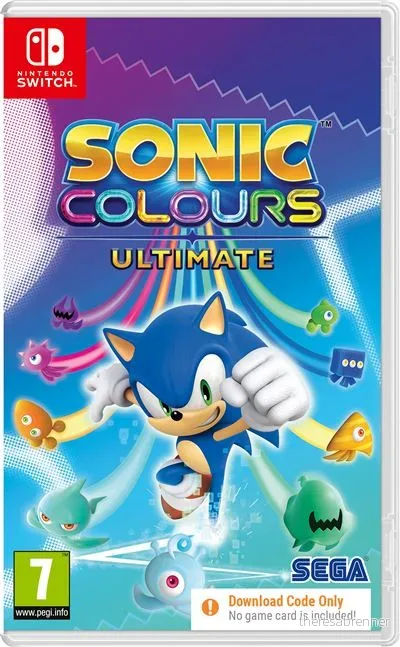 Sonic Colours Ultimate (Code in Box) - Nintendo Switch - Engelsk - Code in a Box v:7635234