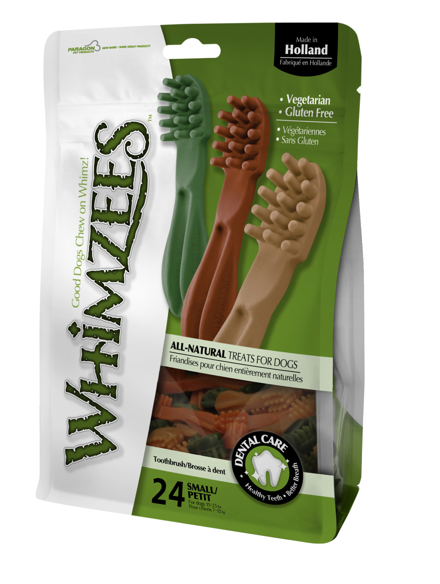 Whimzees - Chewing bone toothbrush 400gr S 24 pcs - (380841) v:3193586
