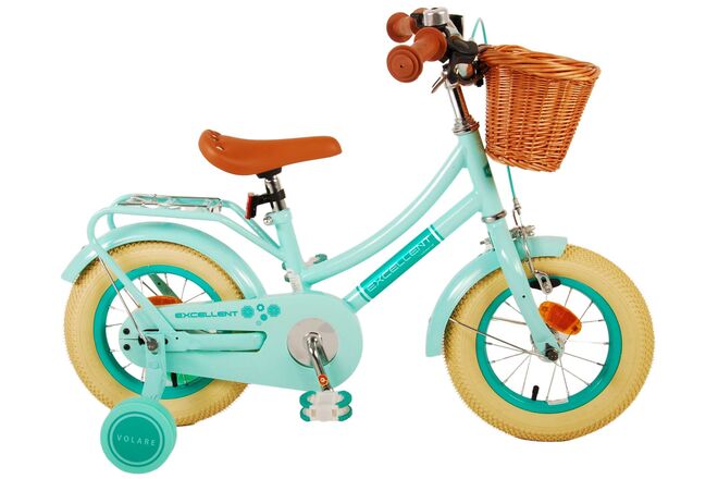 Volare - Children's Bicycle 12" - Excellent w/ basket Green (51225) - Gratis frakt v:8112816