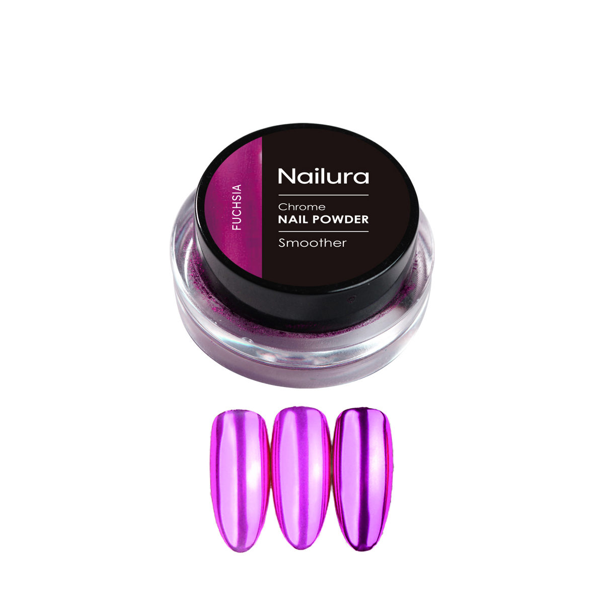 Nailura - Chrom Powder - Fuchsia - Fuchsia v:6804658