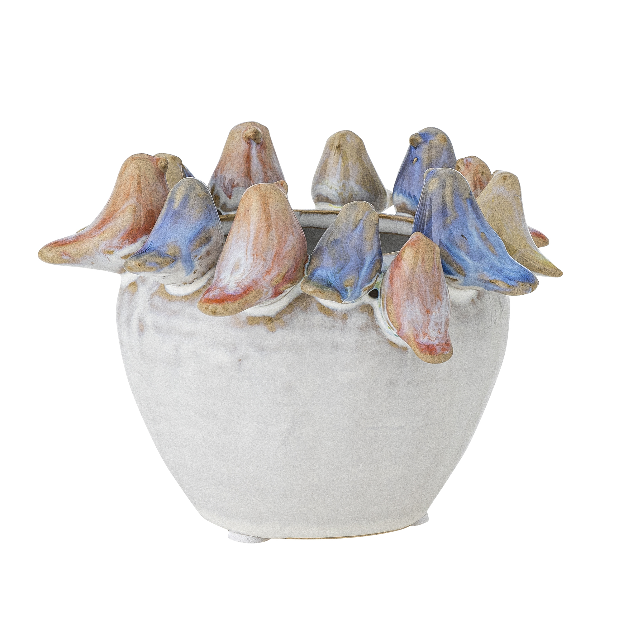 Bloomingville - Eanna Flowerpot - Grey - Stoneware - Gratis frakt v:8492130