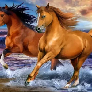 Towel – 70 x 140 cm – Horses (110043) v:8223196 Towel – 70 x 140 cm – Horses (110043) v:8223196