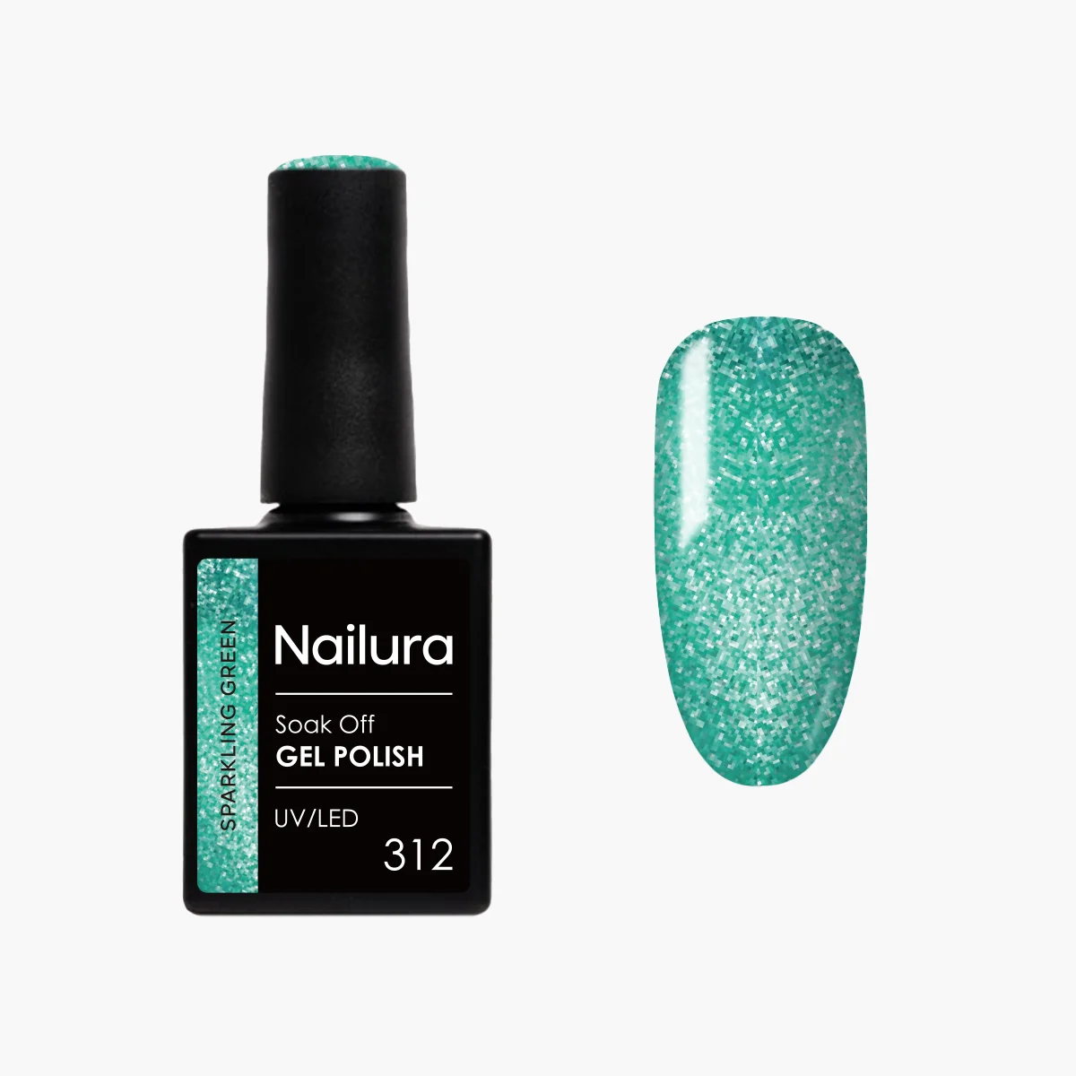 Nailura – Gel Polish 312 – Sparkling Green – 10 ml – Sparkling Green v:9339891 Nailura – Gel Polish 312 – Sparkling Green – 10 ml – Sparkling Green v:9339891