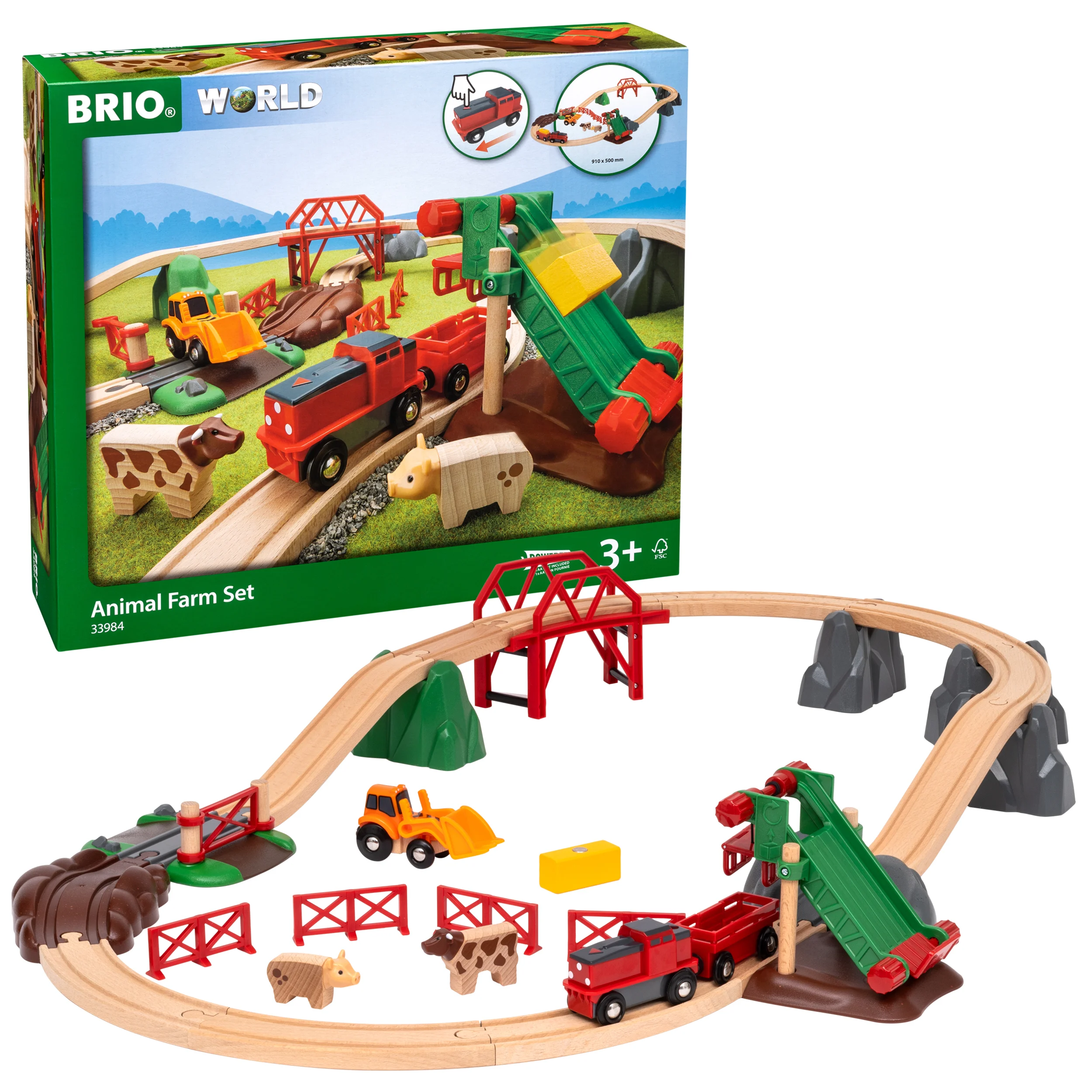BRIO – Railway Farm Set (33984) – Gratis frakt v:8688294 BRIO – Railway Farm Set (33984) – Gratis frakt v:8688294