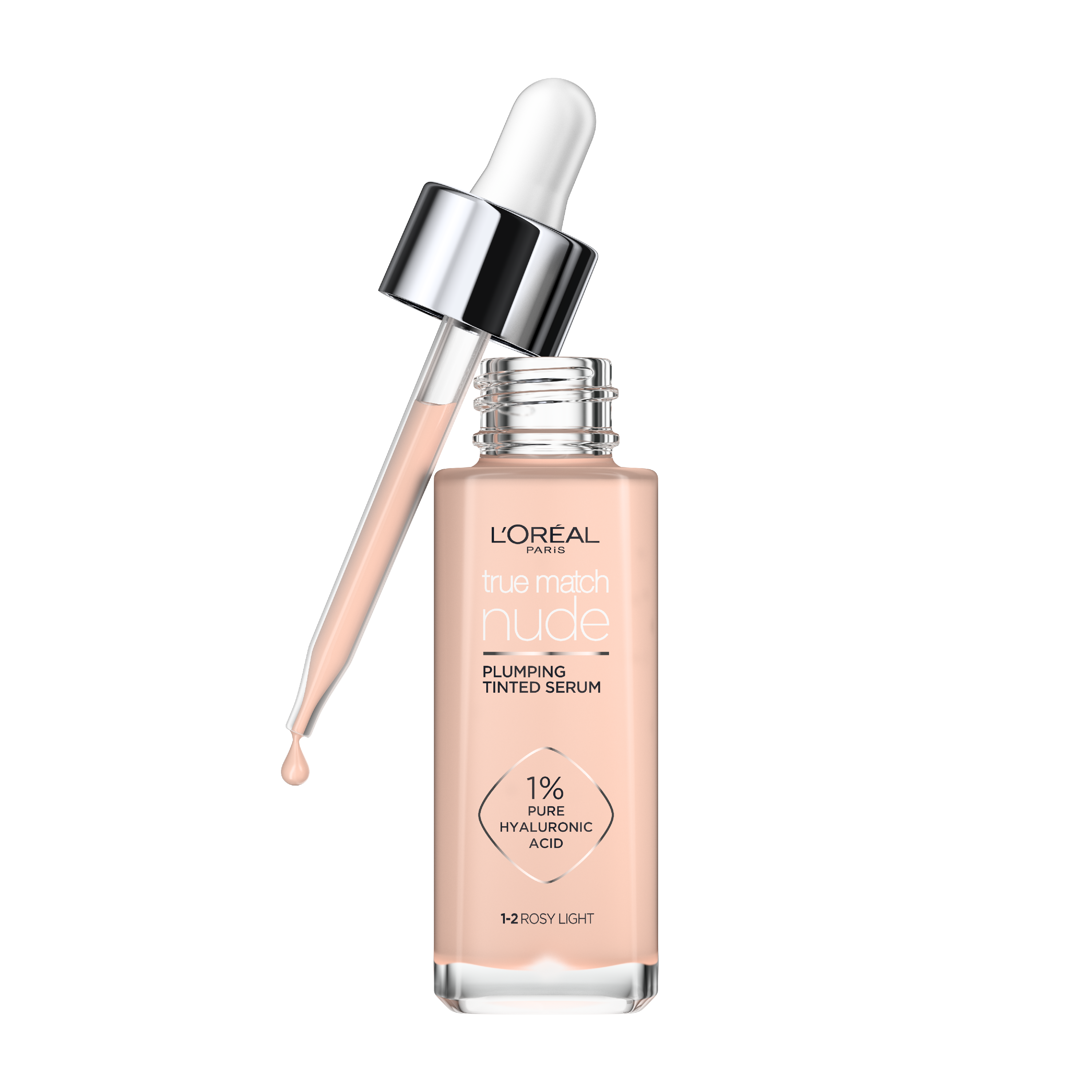 L'Oréal Professionnel - True Match Nude Plumping Tinted Serum Foundation - 1-2 Rosy Light - 30 ml v:8012513