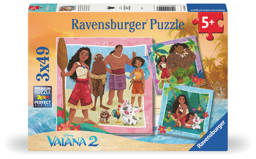 Ravensburger - Disney Vaiana 2 3x49p - (12004102) v:1034722