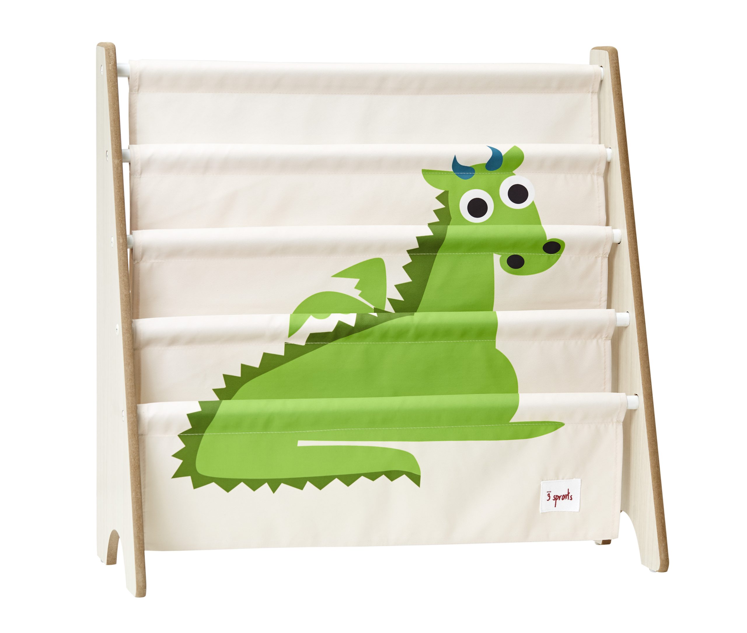3 Sprouts - Book Rack - Green Dragon - Green Dragon - Gratis frakt v:6192563