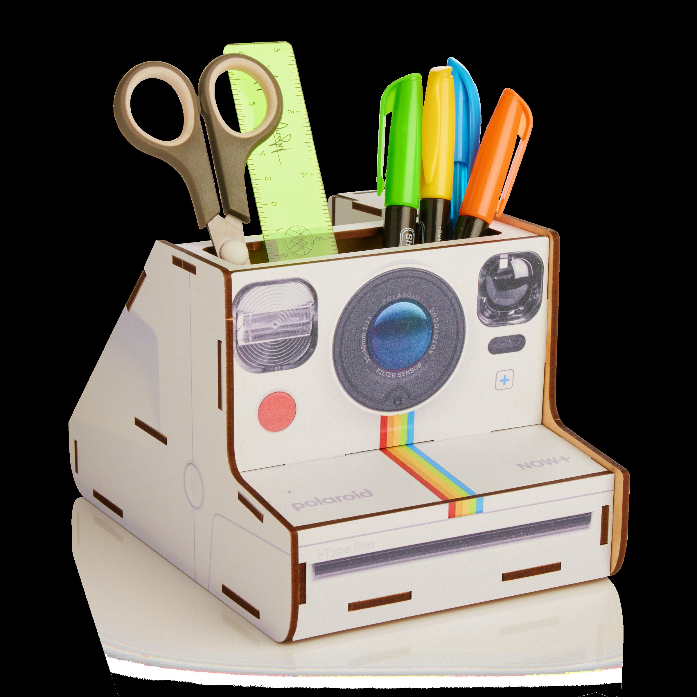 Mustard - Polaroid DIY Pen Pot - 10 cm x 8 cm v:6832989