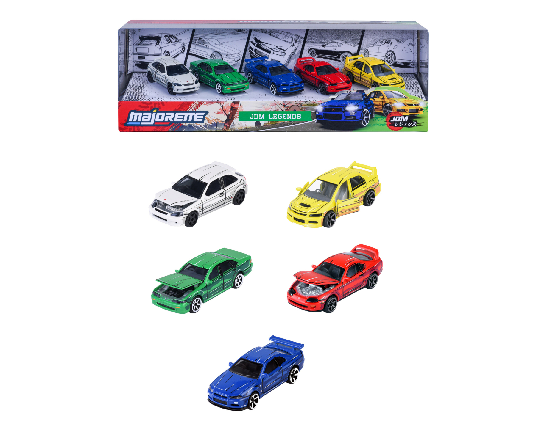 Majorette - JDM Legends Anime 5 Pieces Giftpack (8504105000) v:7729790