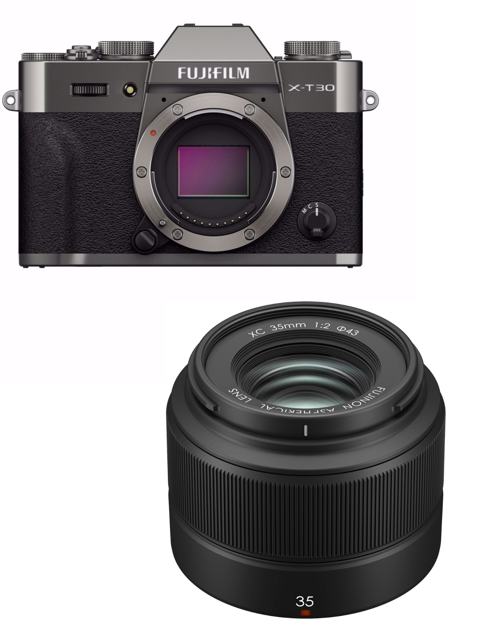 Fujifilm - X-T30 III & XC 35mm F2.0 - 26MP Kamerapakke med 6.2K Video - Bundle - Gratis frakt v:8550415