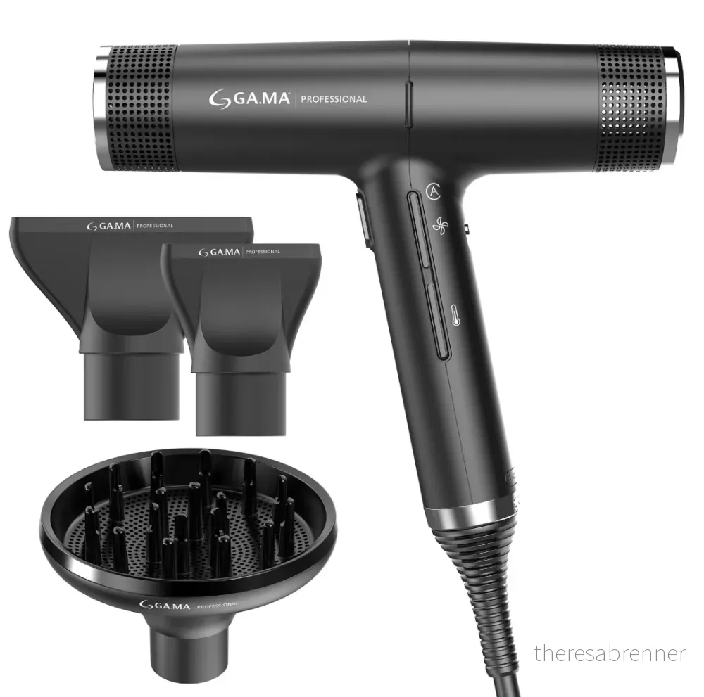 Gama Professional - IQ1 Professional hårtørrer - SORT - Gratis frakt v:7903908