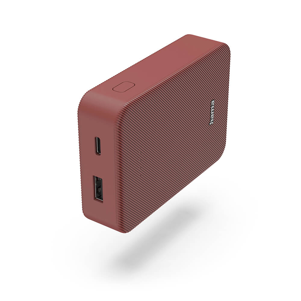 Hama – Powerbank Colour 10 10000mAh USB-C+USB-A – Red v:1612701 Hama – Powerbank Colour 10 10000mAh USB-C+USB-A – Red v:1612701
