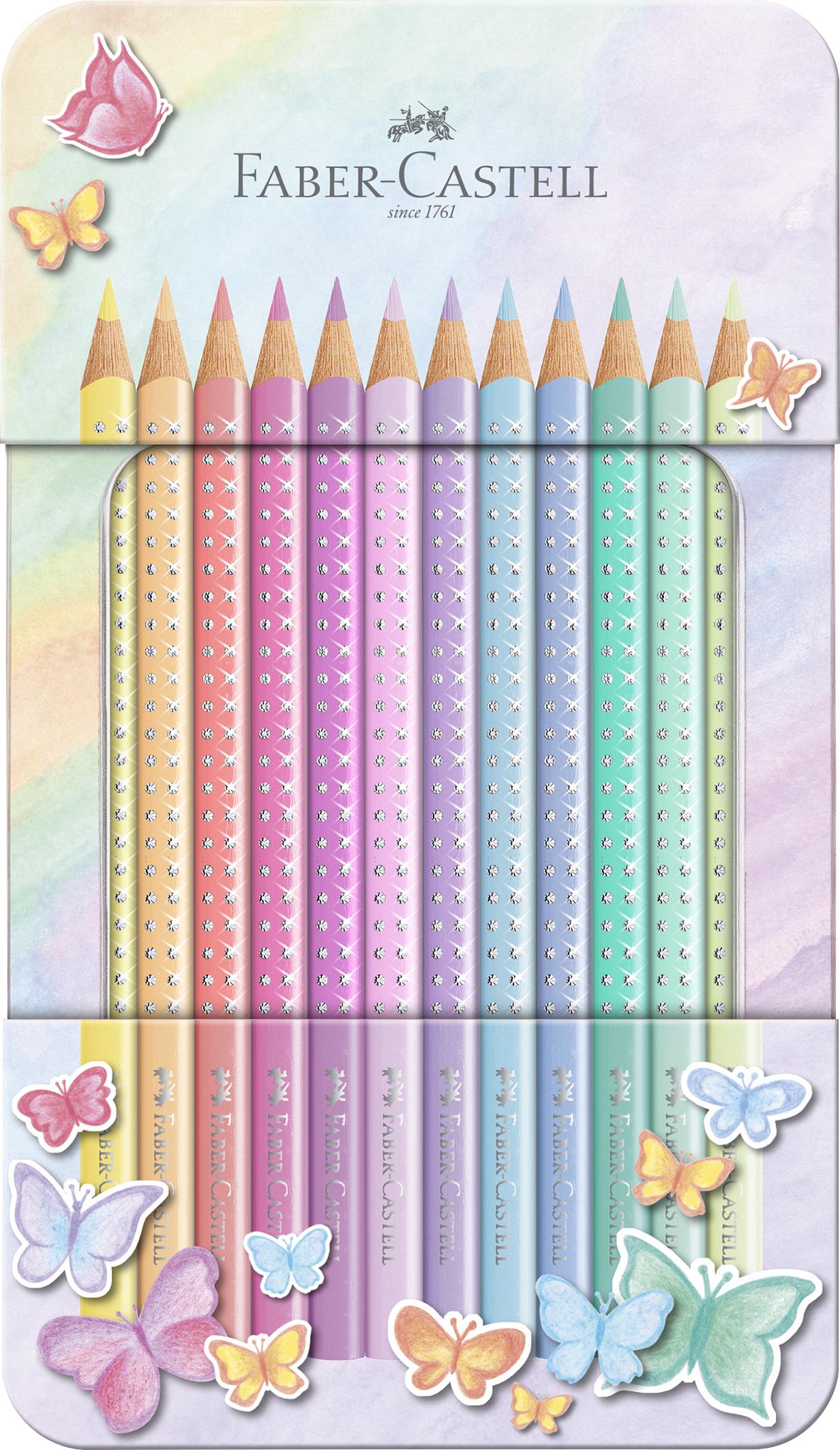 Faber-Castell – Pencil Sparkle – metallboks (12 stk.) v:9456518