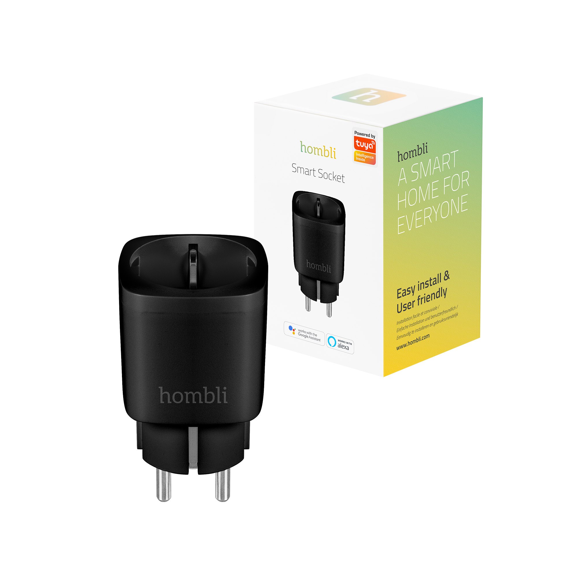 Hombli – Smart Socket (EU), Black v:6455001 Hombli – Smart Socket (EU), Black v:6455001
