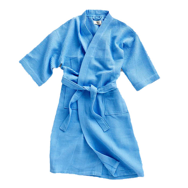 HAY – Waffle Badekåpe – One Size – Himmelblå – Blue – Gratis frakt v:3412756