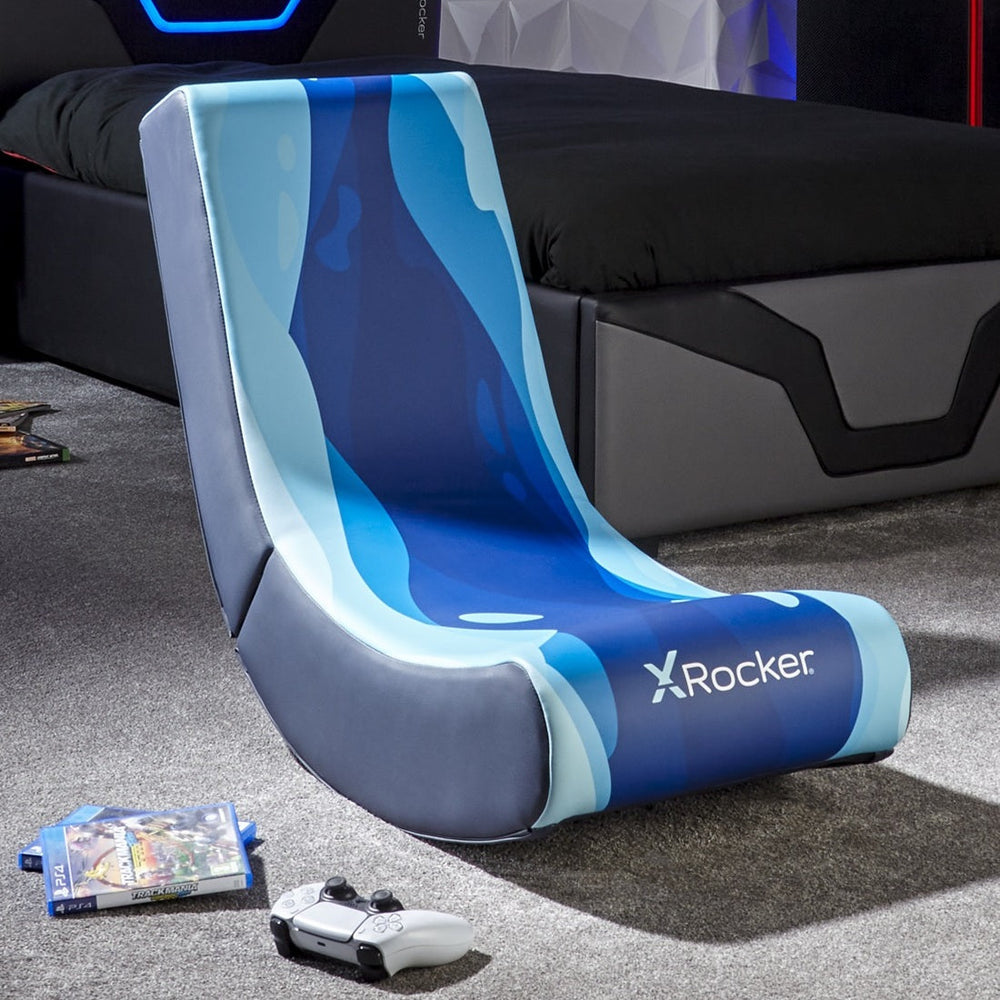 X- Rocker – Video Rocker Gaming Floor Chair – Lava Blue – Gratis frakt v:9898775 X- Rocker – Video Rocker Gaming Floor Chair – Lava Blue – Gratis frakt v:9898775