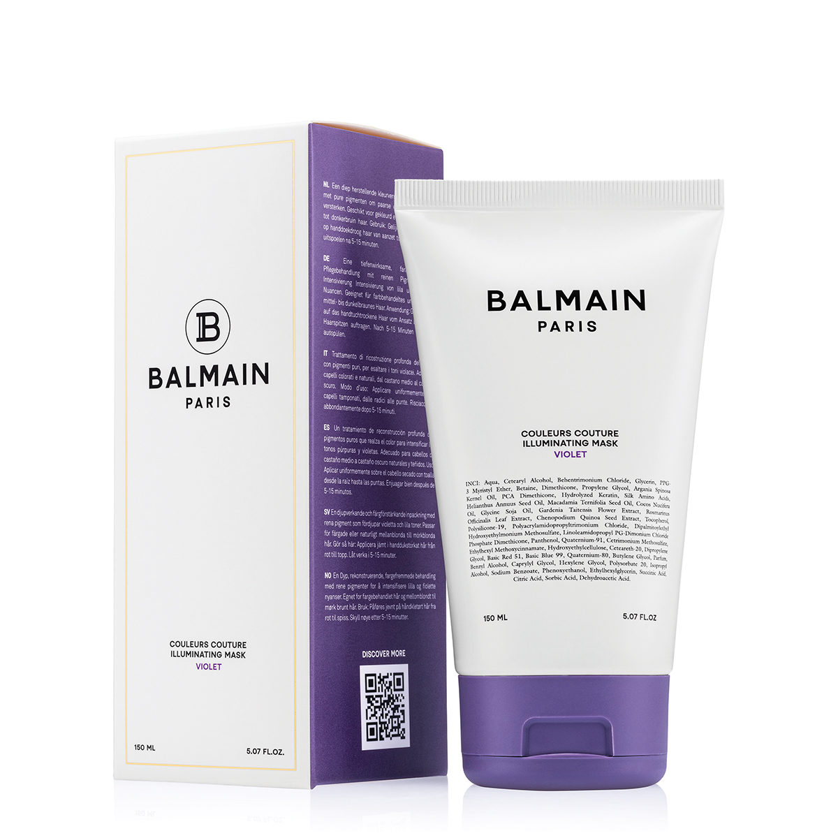 Balmain Hair - Couleurs Couture Illuminating Violet Mask - Violet - 150ml v:6439550