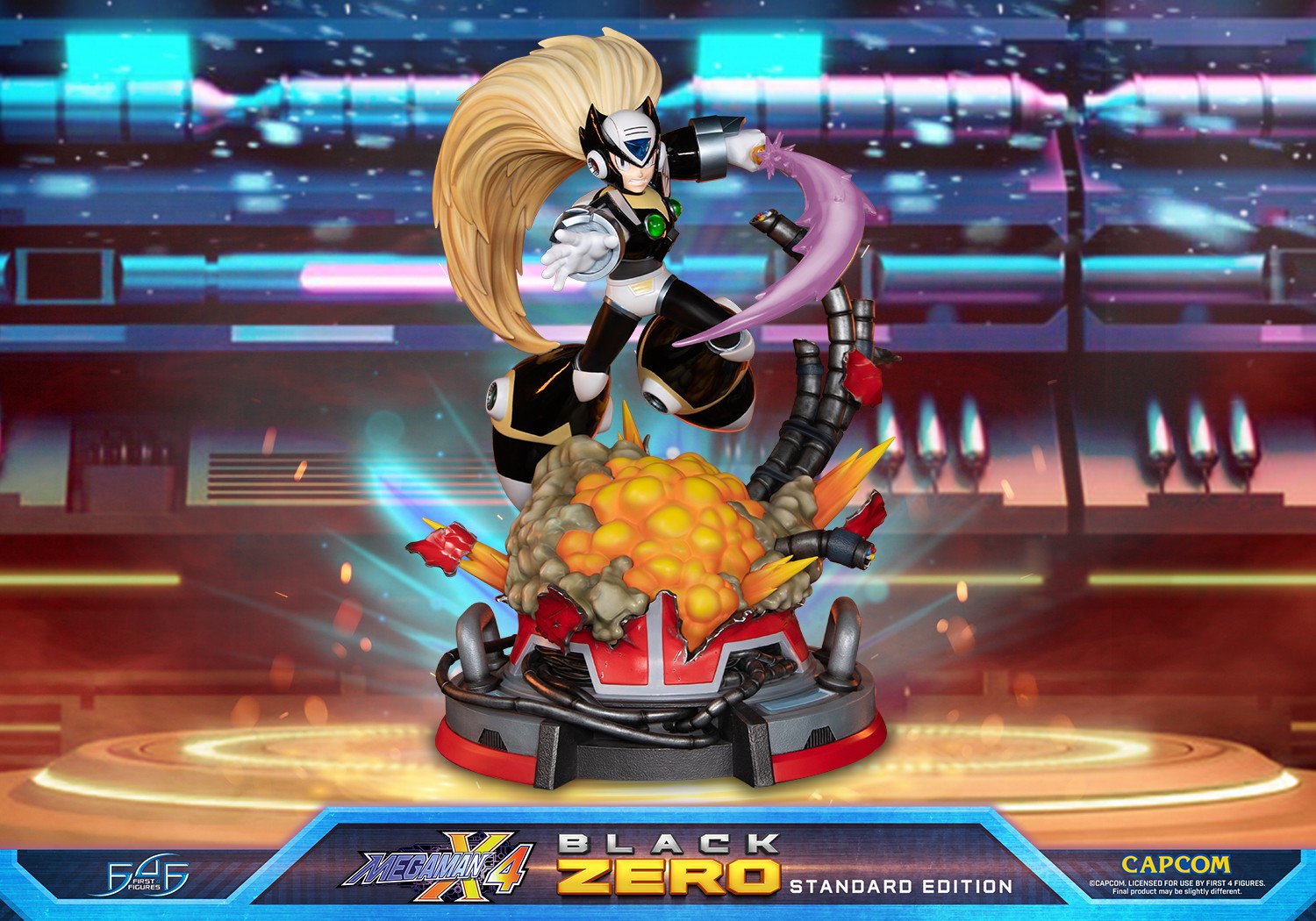 Mega Man X (Black Zero) RESIN Statue - Gratis frakt v:4782203