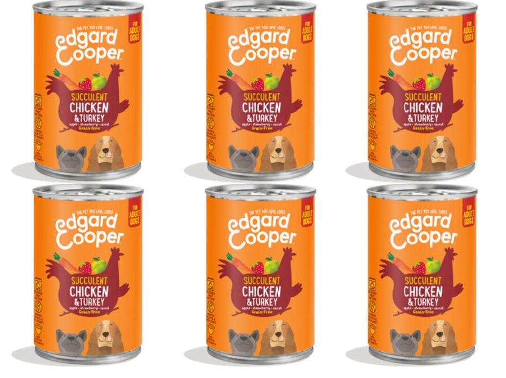 Edgard Cooper - Chicken & Turkey Adult Wet food 400gr x 6 v:6334987