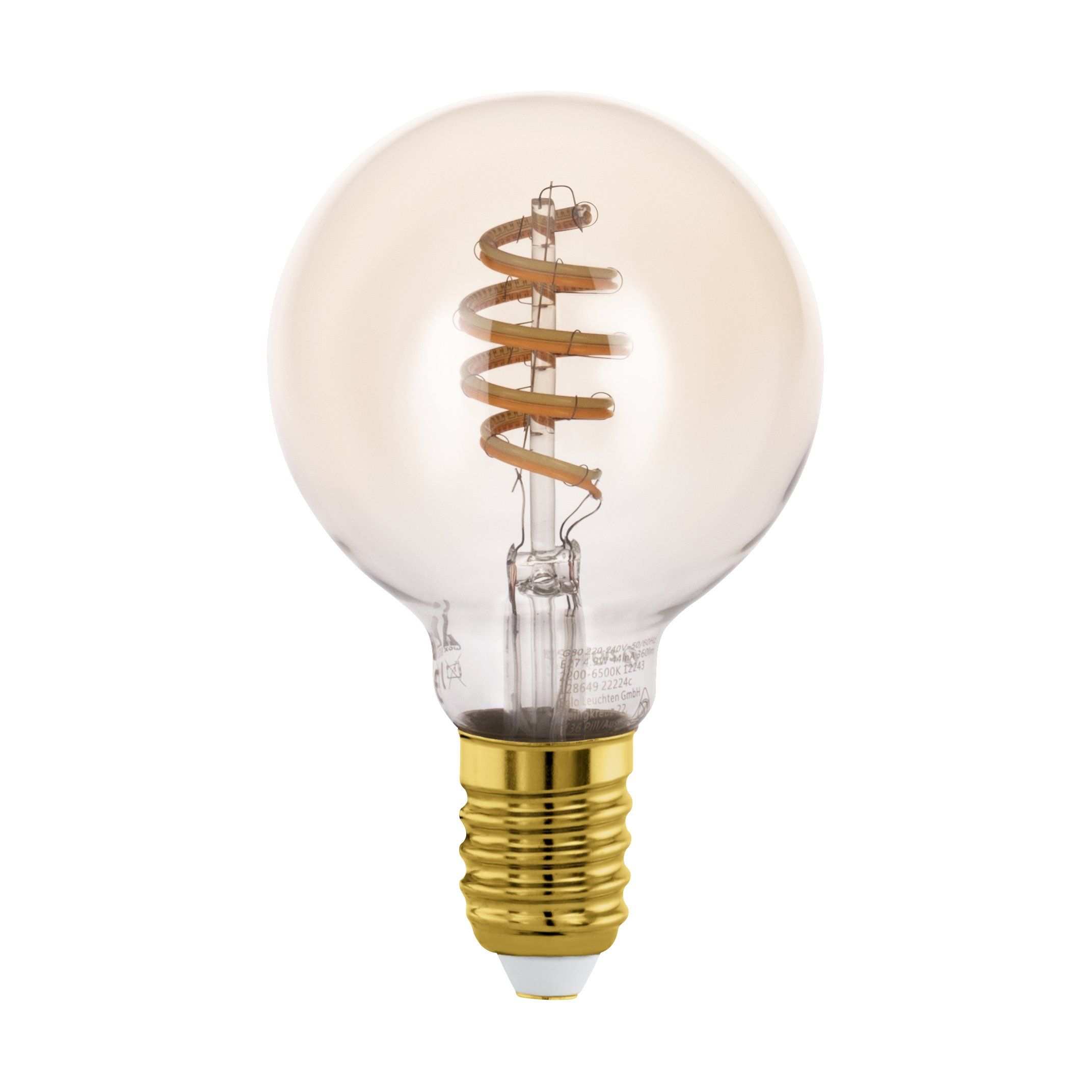 EGLO E27 G80 Spiral Amber - Smart Lyspære med Zigbee & Bluetooth v:2265377