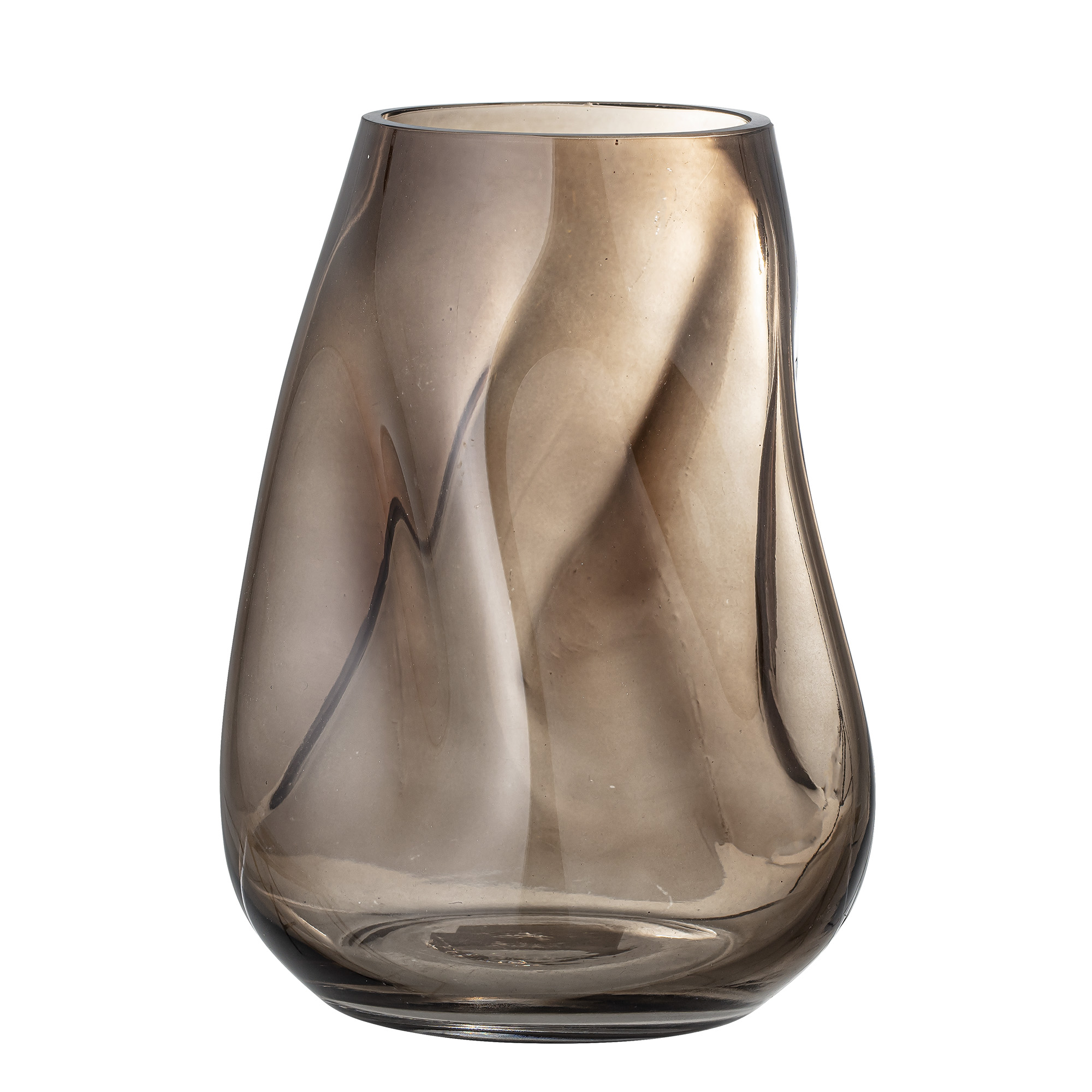 Bloomingville – Ingolf Vase H26 cm – Brunt Glass v:2148682