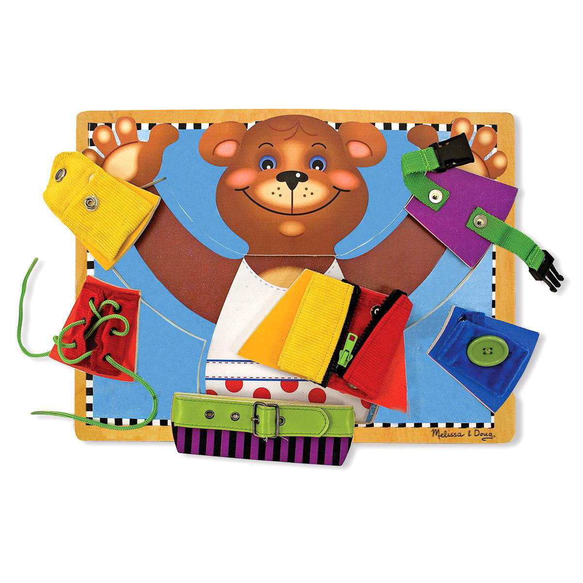 Melissa & Doug - Wooden Basic Skills Puzzle Board v:3134628