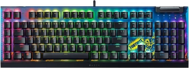 Razer - BlackWidow V4 X - (Yellow Switch) - Fortnite Edition - Gratis frakt v:3581866