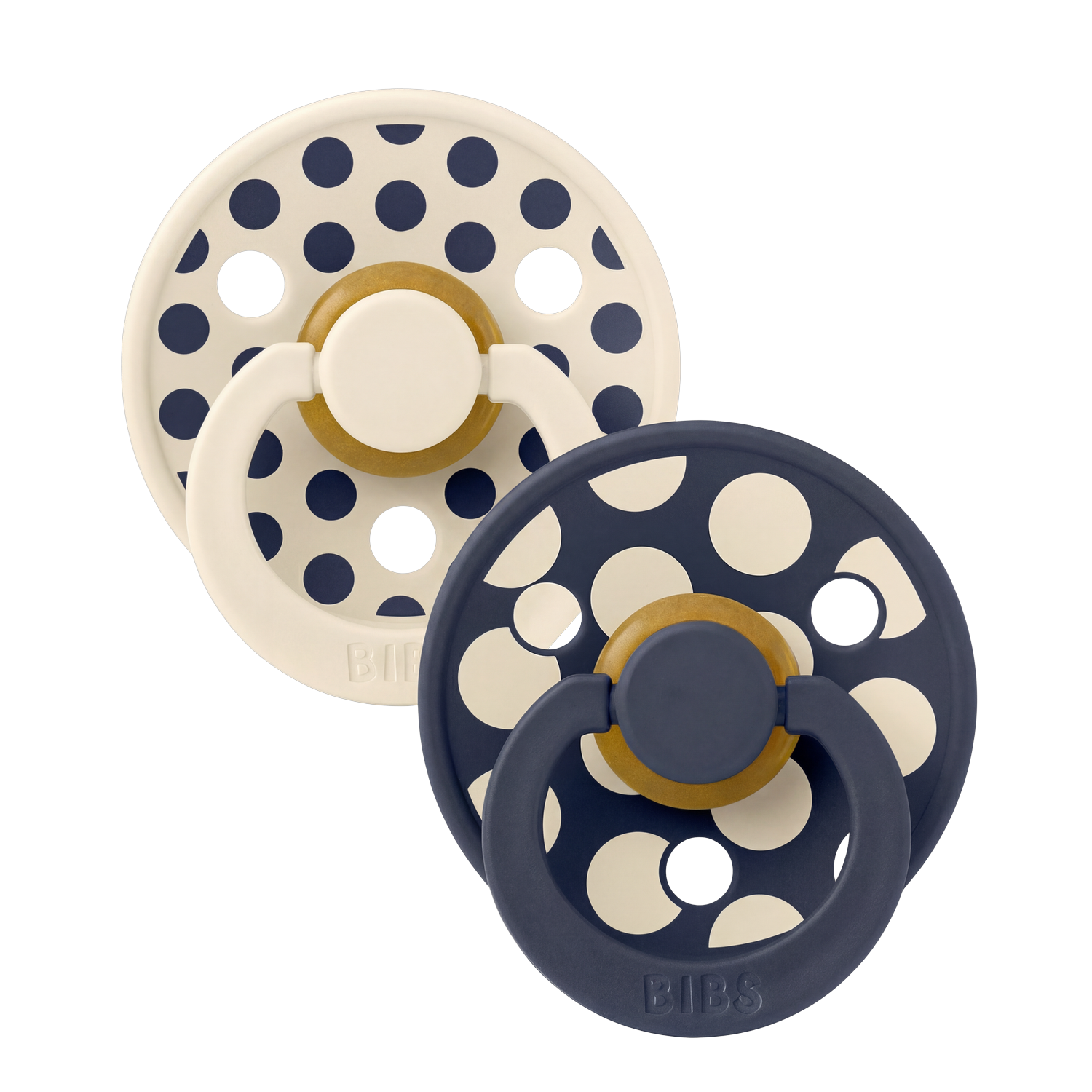 BIBS – Pacifier Studio Colour 2 Pack Polka Mix Latex – Ivory/Deep Space – Size 1 v:5804532 BIBS – Pacifier Studio Colour 2 Pack Polka Mix Latex – Ivory/Deep Space – Size 1 v:5804532