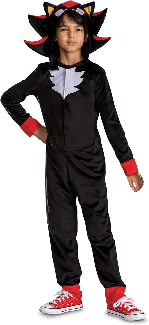 Disguise - Sonic Movie Fancy Dress - Shadow - Black - 104 v:9520054