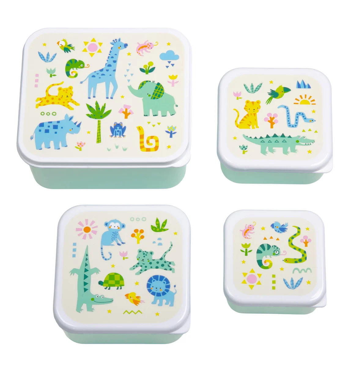 A little lovely company - Lunch & Snack Box Set - Jungle v:8959431