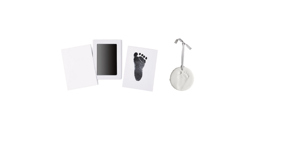 BamBam – Inkpad Kit & Clay Hand/Footprint Hanger - White (Bundle) v:1626692