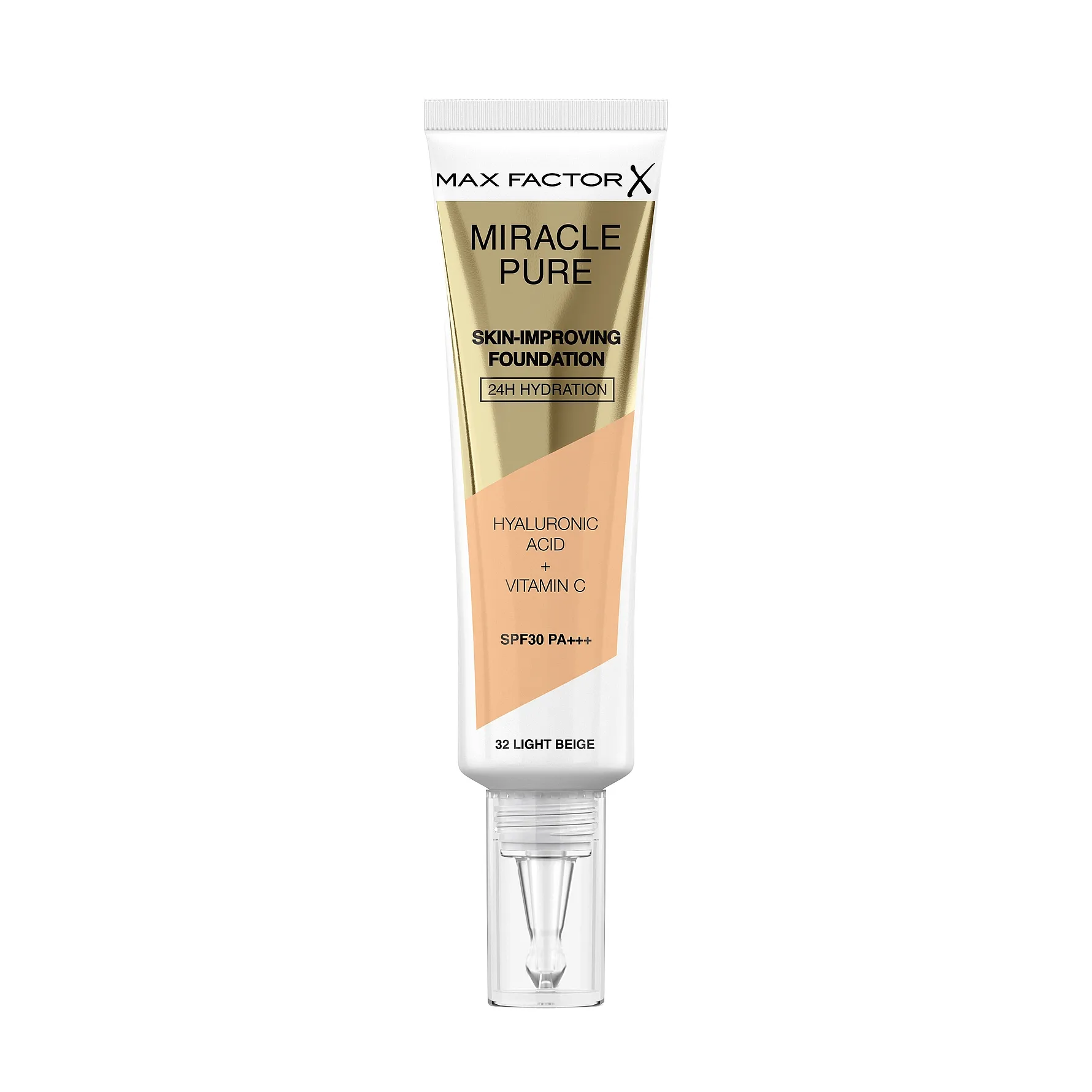 Max Factor - Miracle Pure Skin-Improving Foundation -32 light beige - 32 light beige v:3671122