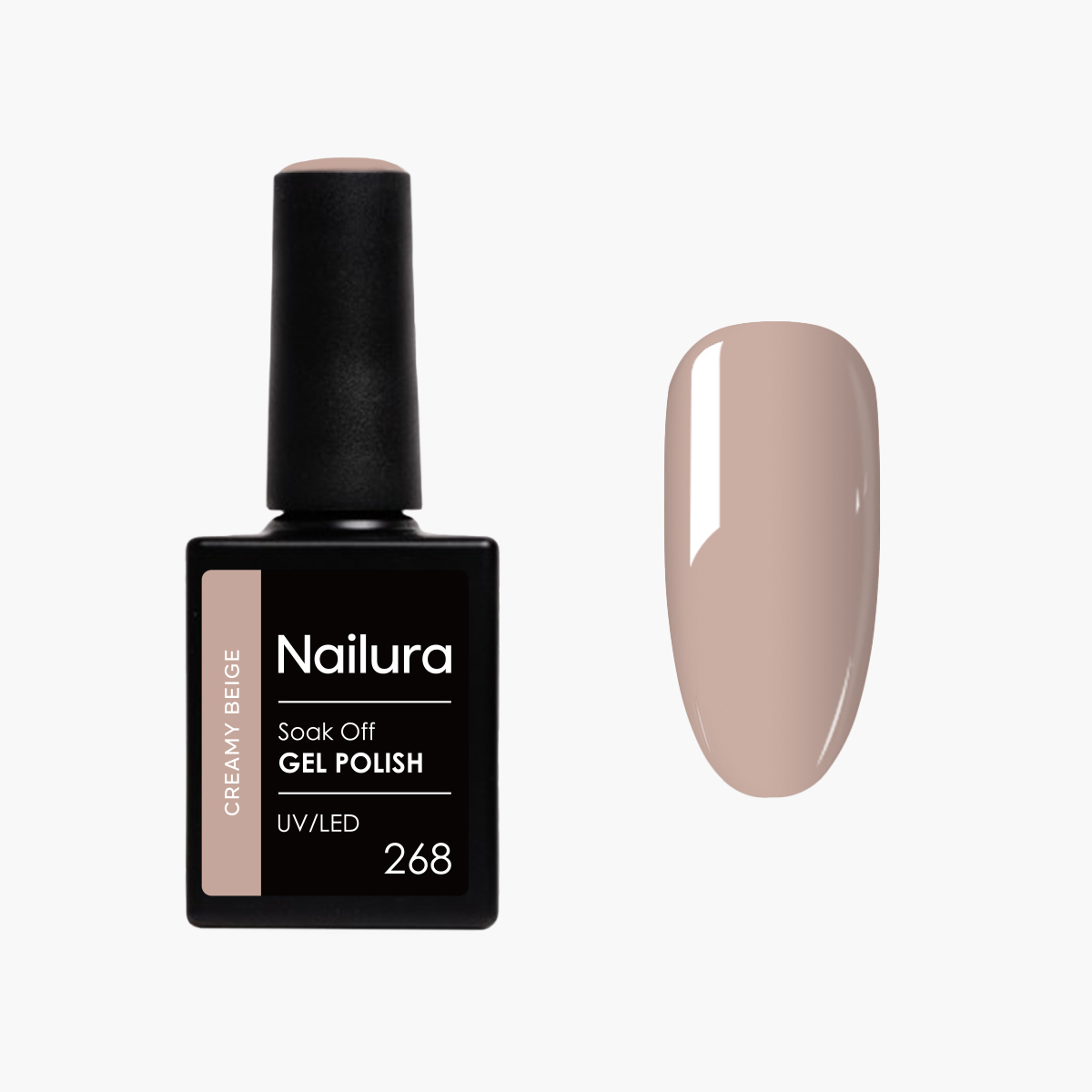 Nailura – Gel Polish 268 – Creamy Beige – 10 ml – Creamy Beige v:2206271